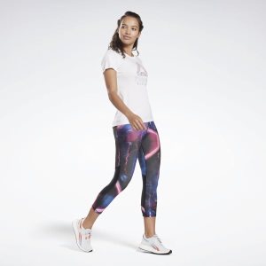 Reebok One Series Running 3/4 Tights Damen - Rosa - DE 384-MFZ